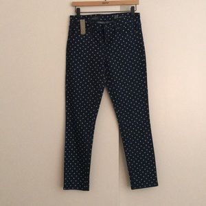 BRAND NEW WITH TAGS JCrew Polka Dot Denim